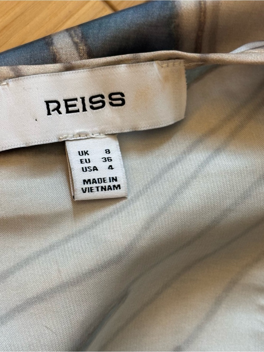 Reiss Mieke Floral Satin Drape Midi Dress - Picture 10 of 10
